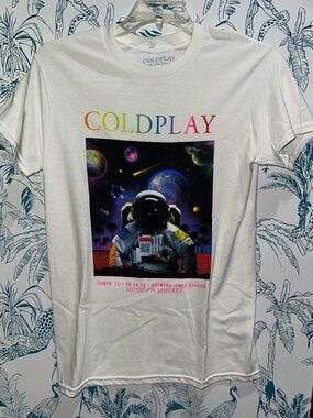 Coldplay Music of the Spheres Astronaut Graphic Tee - White